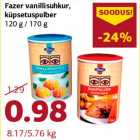 Fazer vanillisuhkur, küpsetuspulber 120 g / 170