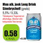 Allahindlus - Muu alk. jook Long Drink
Sinebrychoff