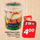 Allahindlus - Jäätis Panna Cotta
Rimi, 1 l / 500 g