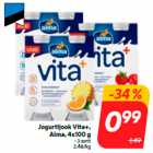 Йогуртовый напитокVita+,
Alma, 4х100 г