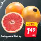 Магазин:Hüper Rimi, Rimi, Mini Rimi,Скидка:Грейпфрут красный Rimi, кг