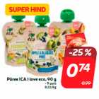 Allahindlus - Püree ICA i love eco, 90 g