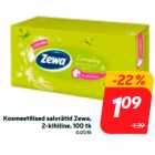 Kosmeetilised salvrätid Zewa,
2-kihiline, 100 tk