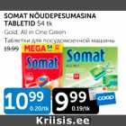 SOMAT NÕUDEPESUMASINA TABLETID 54 tk