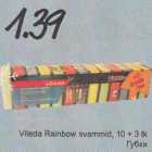 Vileda Rainbow svammid, 10 + 3 tk