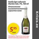 Allahindlus - Itaalia kpn-vahuvein Martini Asti, 7%, 750 ml