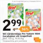WC-värskendaja Pro Nature Mint Eucalyptus või Grapefruit
