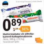 Maitsestamata või jõhvika-kaneeli-kohupiimakreem