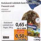 Kodukandi rukkileib Eesti Pagar