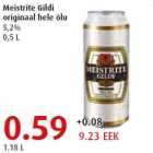 Meistrite Gildi originaal hele õlu 5,2% 0,5 L