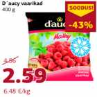 Allahindlus - D´aucy vaarikad
400 g