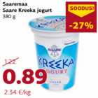 Saaremaa
Saare Kreeka jogurt
380 g
