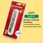 LED-lamp, vajutusega sisselülitatav