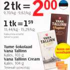 Tume šokolaad Vana Tallinn Kalev, 103 g; Vana Tallinn Kalev, 104 g