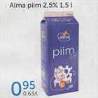 МОЛОКО ALMA  2,5%, 1,5 л