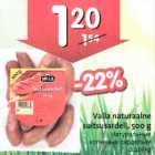 Valla naturaalne suitsusardell, 500 g