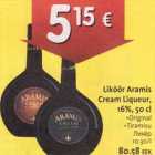 Allahindlus - Liköör Aramis Cream Liqueur