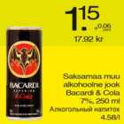 Alkohol - Saksamaa muu alkohoolne jook Bacardi & Cola