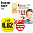 Allahindlus - Šokolaad Kinder 50 g