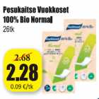 Pesukaitse Vuokkoset 100% Bio Normal, 26 tk