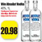 Alkohol - Viin Absolut Vodka