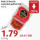 Allahindlus - Maks&Moorits mahedad grillvorstid