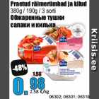 Обжаренные тушки
салаки и килька