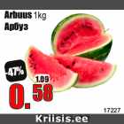 Allahindlus - Arbuus 1kg
