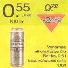 Allahindlus - Venemaa alkoholivaba õlu Baltika