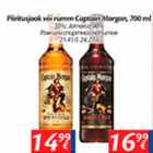 Allahindlus - Piiritusjook või rumm Captain Morgan, 700 ml