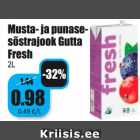 Магазин:Grossi,Скидка:Черно- и красносмородиновый напиток Gutta Fresh 2 л