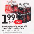 Allahindlus - Karastusjook Coca-Cola või Coca-Cola Zero Zip-Pack 4 L