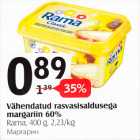 Allahindlus - Vähendatud rasvasisaldusega margariin 