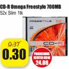 Магазин:Grossi,Скидка:CD-R Omega Freestyle 700MB