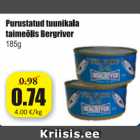 Allahindlus - Purustatud tuunikala taimeülis Bergriver 185 g