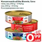 Konserveeritud liha Biovela, Sava


