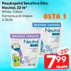 Pesukapslid Sensitive Skin,
Neutral, 22 tk*

