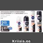 NIVEA BLASK & WHITE ULTIMATE IMPACT RULLDEODORANT 50 ml, DEODORANT 150 ml