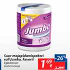 Suur majapidamispaberi rull Jumbo, Favorit