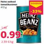 Heinz aedoad
tomatikastmes
415 g