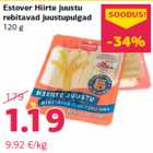 Estover Hiirte juustu
rebitavad juustupulgad
120 g