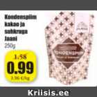 Сгущенное молоко с какао и сахаром Jaani 250 г