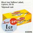 Allahindlus - Must tee Yellow Label,Lipton