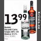 Allahindlus - Rumm Bacardi Carta Negra 40% või Blanca 37,5%, 70 cl