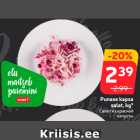 Punase kapsa
 salat, kg*

