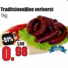 Allahindlus - Traditsiooniline verivorst 1 kg