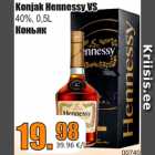 Allahindlus - Konjak Hennessy VS
40%, 0,5