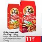 Kuiv koerasööt Darling, 15 kg