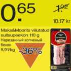 Магазин:Säästumarket,Скидка:Нарезанный копчёный бекон