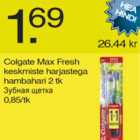 Allahindlus - Colgate Max Fresh keskmiste harjastega hambahari